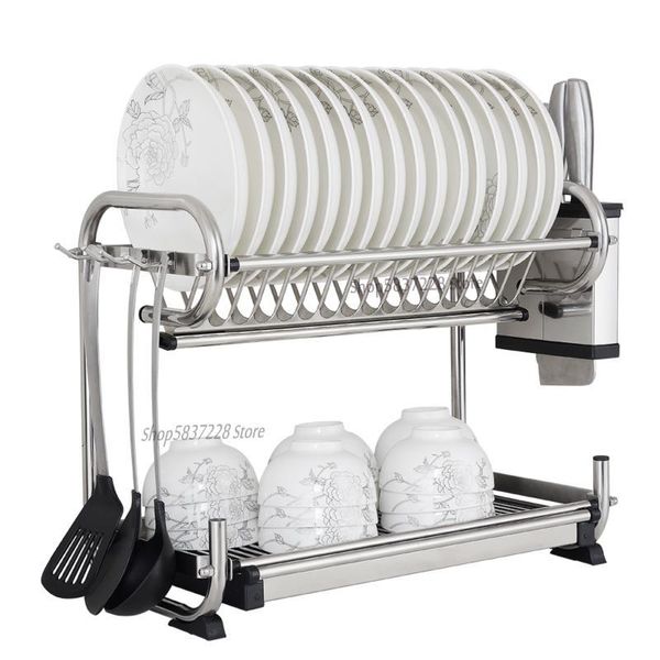 kitchen storage & organization 304 stainless steel household dish rack drain racks tableware chopsticks washing and drying wall-mounted
kitchen storage & organization 304 stainless steel household dish rack drain racks tableware chopsticks washing and drying wall-mounted