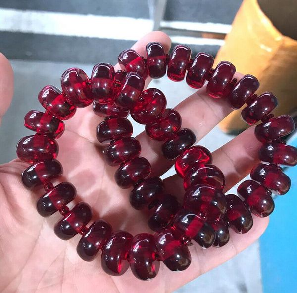 beaded, strands high-end natural blood amber abacus beaded bracelet beeswax 8x17mm, Black
beaded, strands high-end natural blood amber abacus beaded bracelet beeswax 8x17mm, Black