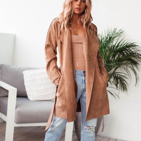 women's jackets nora twips autumn winter long women turn-down collar sleeve casual belt coat solid slim outdoor hand overcoat, Black;brown
women's jackets nora twips autumn winter long women turn-down collar sleeve casual belt coat solid slim outdoor hand overcoat, Black;brown