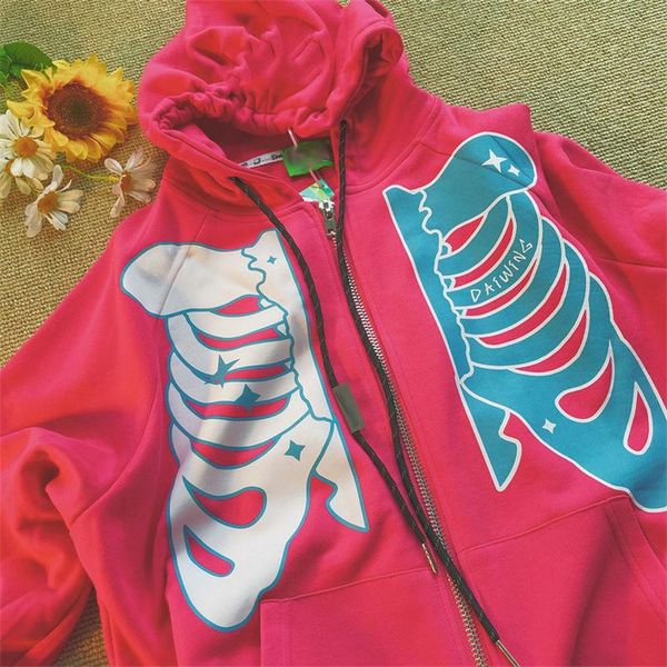 women's hoodies & sweatshirts cool girl hooded jacket zip-up loose kawaii skull print anime goth retro streetwear y2k harajuku korean f, Black
women's hoodies & sweatshirts cool girl hooded jacket zip-up loose kawaii skull print anime goth retro streetwear y2k harajuku korean f, Black