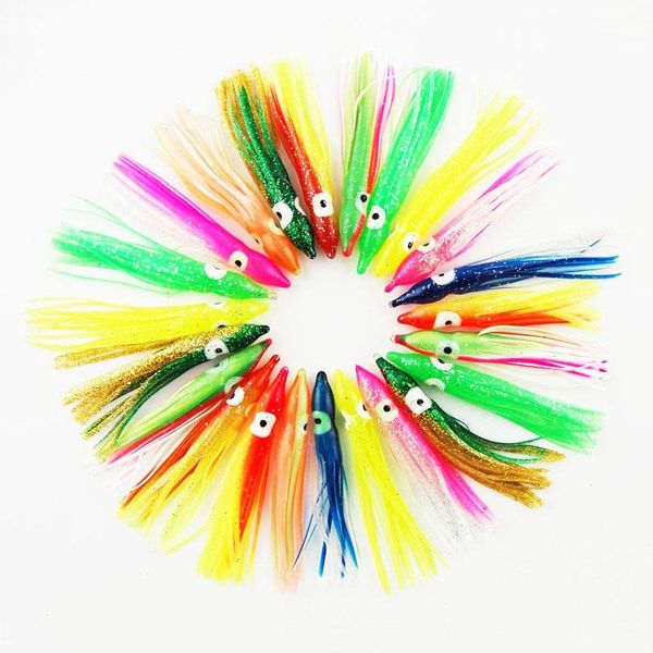 50pcs 11cm soft plastic ocs fishing lures for jigs mixed color luminous silicone ocs skirt artificial jigging bait
50pcs 11cm soft plastic ocs fishing lures for jigs mixed color luminous silicone ocs skirt artificial jigging bait