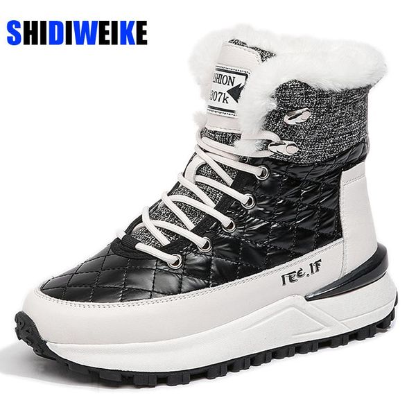 boots winter women plush warm snow comfortable ankle outdoor waterproof sneakers ad381, Black
boots winter women plush warm snow comfortable ankle outdoor waterproof sneakers ad381, Black