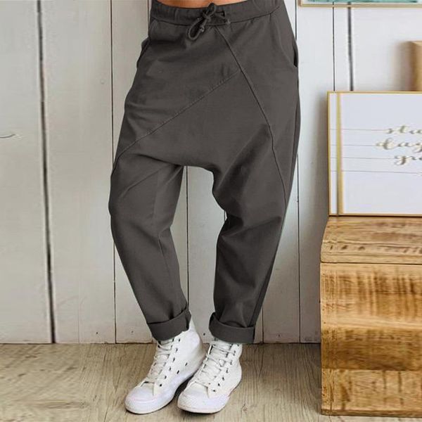 women's pants & capris women loose elastic waist female casual trousers solid plus size long streetwear, Black;white
women's pants & capris women loose elastic waist female casual trousers solid plus size long streetwear, Black;white
