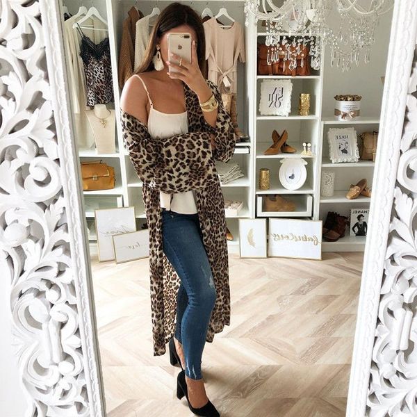 women's trench coats leopard print open stitch thin windbreaker women long sleeve jacket coat cardigan autumn summer casual loose outwe, Tan;black
women's trench coats leopard print open stitch thin windbreaker women long sleeve jacket coat cardigan autumn summer casual loose outwe, Tan;black