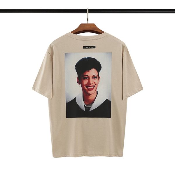 fog feel of god double thread essentials portrait print reflective men's high street short sleeve t-shirt women's, Black
fog feel of god double thread essentials portrait print reflective men's high street short sleeve t-shirt women's, Black