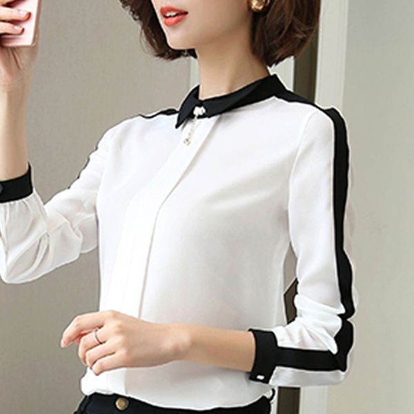 blouse women blusas mujer de moda long sleeve chiffon blouse shirt turn down collar white blouse women clothing e107 210426
blouse women blusas mujer de moda long sleeve chiffon blouse shirt turn down collar white blouse women clothing e107 210426