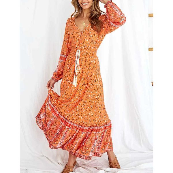 women's tanks & camis long sleeve maxi dresses women vintage orange floral print autumn dress adjust waist tassels ethnic vestidos ffn6, White
women's tanks & camis long sleeve maxi dresses women vintage orange floral print autumn dress adjust waist tassels ethnic vestidos ffn6, White