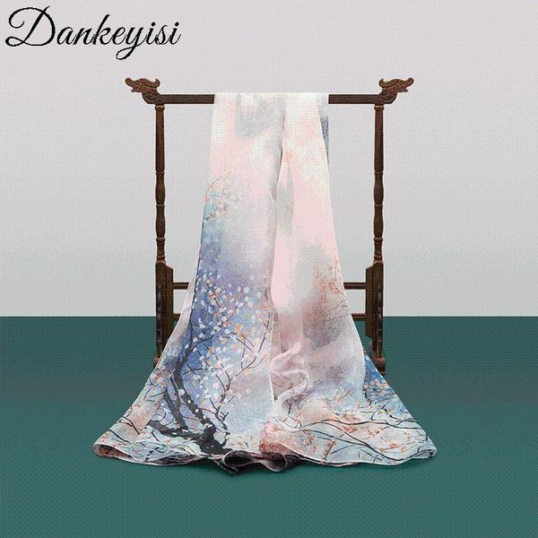scarves dankeyisi 100% silk scarf women natural real female long shawl lady hijab wrap summer beach cover-ups, Blue;gray
scarves dankeyisi 100% silk scarf women natural real female long shawl lady hijab wrap summer beach cover-ups, Blue;gray