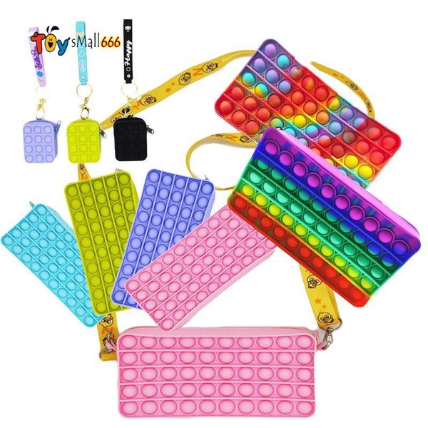 fidget toys sensory fashion school student pencil case push bubble rainbow anti stress educational children and adults decompression toy
fidget toys sensory fashion school student pencil case push bubble rainbow anti stress educational children and adults decompression toy