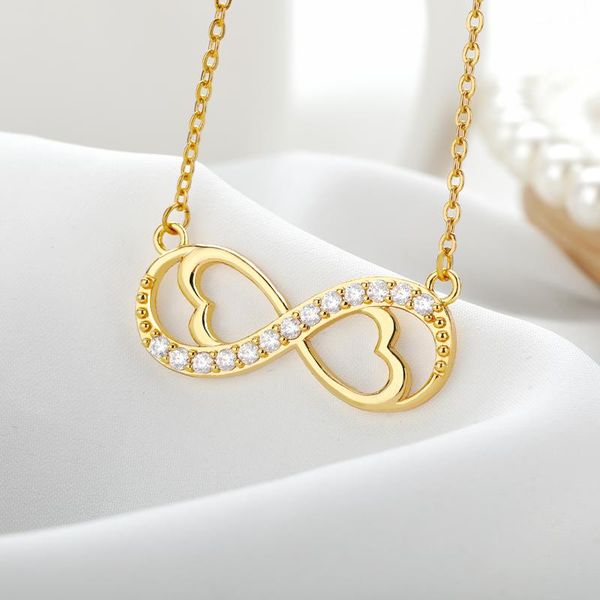 pendant necklaces crystal infinity necklace for women hollow heart stainless steel chain romantic anniversary gifts girls, Silver
pendant necklaces crystal infinity necklace for women hollow heart stainless steel chain romantic anniversary gifts girls, Silver