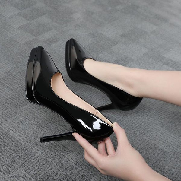 dress shoes women's pumps thin heel high heels 12cm pointed women platform wedding party 2021, Black
dress shoes women's pumps thin heel high heels 12cm pointed women platform wedding party 2021, Black