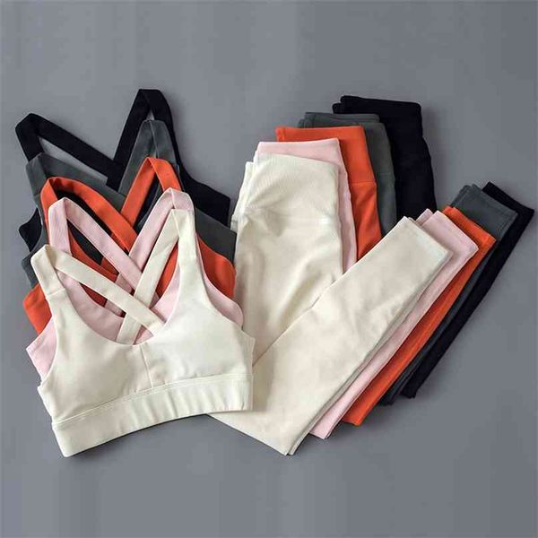 2 pieces gym set workout clothes women sport bra cross back running leggings clothing fitness athletic yoga suits 210813, Gray
2 pieces gym set workout clothes women sport bra cross back running leggings clothing fitness athletic yoga suits 210813, Gray