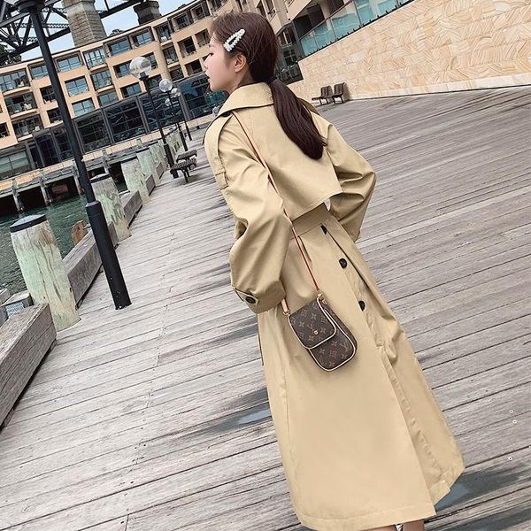 women's trench coats 2021 fall winter coat long korean leisure classic double breasted sashes loose windbreaker, Tan;black
women's trench coats 2021 fall winter coat long korean leisure classic double breasted sashes loose windbreaker, Tan;black