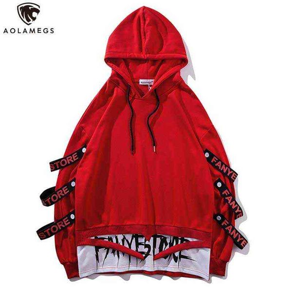 aolamegs hoodies men fake 2 pieces ribbons hooded high street pullover sweatshirt men fashion hip hop streetwear hoodie autumn y1201, Black
aolamegs hoodies men fake 2 pieces ribbons hooded high street pullover sweatshirt men fashion hip hop streetwear hoodie autumn y1201, Black