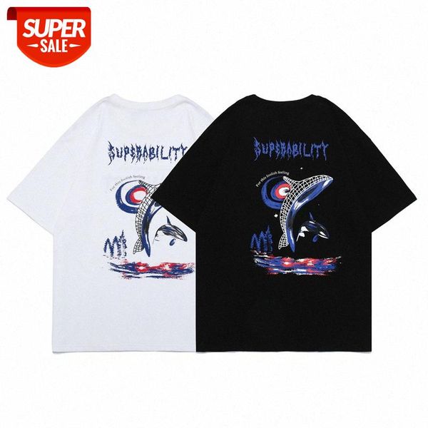 hong kong style short-sleeved t-shirt men's round neck bottoming shirt all-match shark print #sw09, White;black
hong kong style short-sleeved t-shirt men's round neck bottoming shirt all-match shark print #sw09, White;black