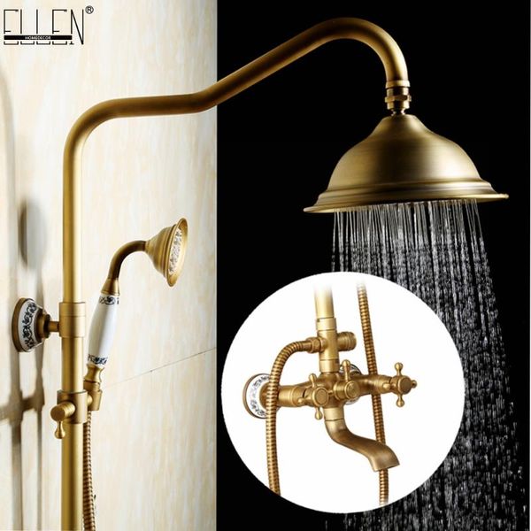 antique rain shower faucets set with hand brass wall mounted mixer for bathroom bath luxury rainfall el4006t sets
antique rain shower faucets set with hand brass wall mounted mixer for bathroom bath luxury rainfall el4006t sets
