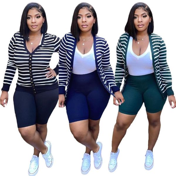 women's tracksuits fall winter two piece set women long sleeve and biker shorts femme striped printed casual matching sets outfits, Gray
women's tracksuits fall winter two piece set women long sleeve and biker shorts femme striped printed casual matching sets outfits, Gray