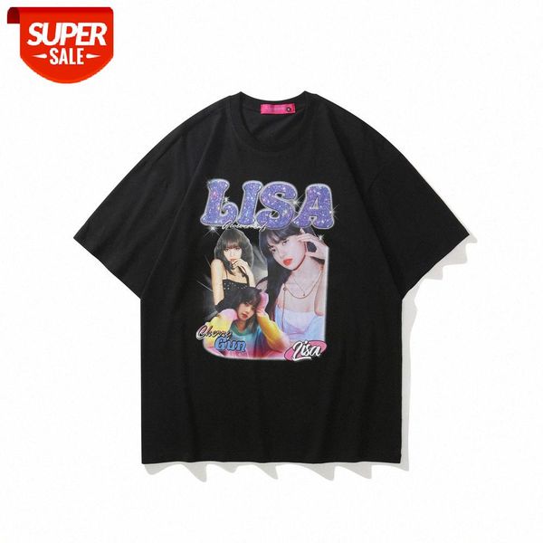 character print short-sleeved t-shirt men ins european and american five-point sleeves summer street flow loose half-sleeved #z65b, White;black
character print short-sleeved t-shirt men ins european and american five-point sleeves summer street flow loose half-sleeved #z65b, White;black