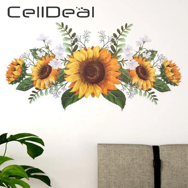 wall stickers nordic creative removable sunflower sticker kitchen waterproof decals for kids room living bedroom home decoration 
wall stickers nordic creative removable sunflower sticker kitchen waterproof decals for kids room living bedroom home decoration