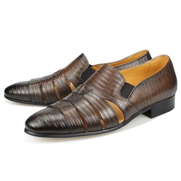 slippers summer mens luxury casual sandals handmade print fashion new genuine leather roman hollow out office designer sandals adu, Black
slippers summer mens luxury casual sandals handmade print fashion new genuine leather roman hollow out office designer sandals adu, Black