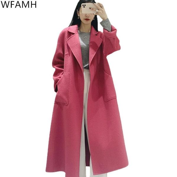 women's wool & blends 2021 autumn and winter fashion temperament over-the-knee double-sided cashmere mid-length woolen coat jacket wome, Black
women's wool & blends 2021 autumn and winter fashion temperament over-the-knee double-sided cashmere mid-length woolen coat jacket wome, Black