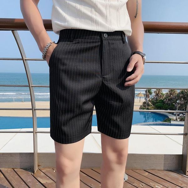 men's shorts summer men's british slim fit trousers korean casual trend black striped ropa hombre half pants men clothing 2021, White;black
men's shorts summer men's british slim fit trousers korean casual trend black striped ropa hombre half pants men clothing 2021, White;black