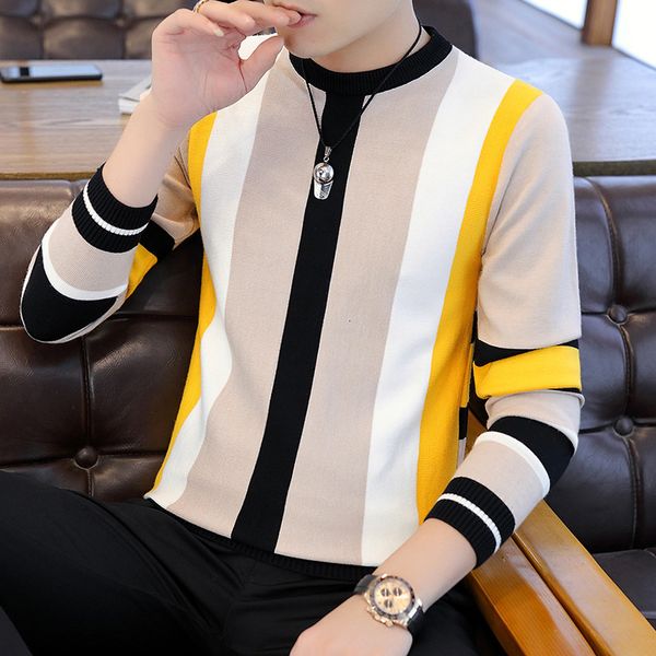 tee 2021 new spring and autumn youth korean trend round neck slim fashion sweater, White;black
tee 2021 new spring and autumn youth korean trend round neck slim fashion sweater, White;black