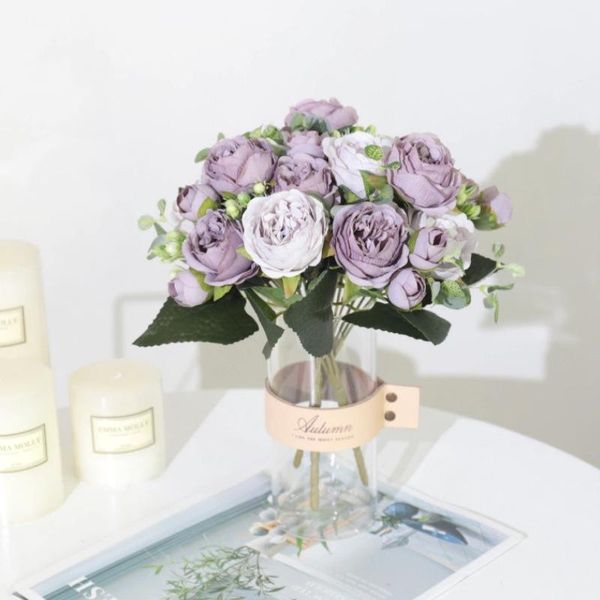 decorative flowers & wreaths 1 bouquet 5 heads artificial peony tea rose autumn silk fake for diy living room home garden wedding decoration
decorative flowers & wreaths 1 bouquet 5 heads artificial peony tea rose autumn silk fake for diy living room home garden wedding decoration