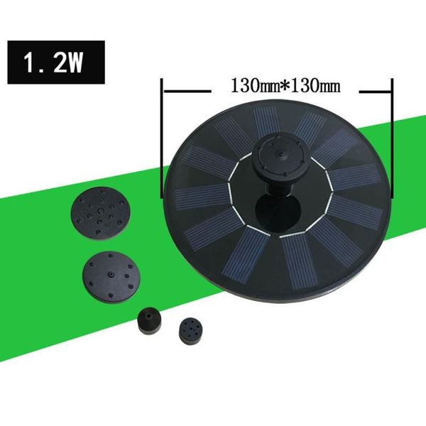 solar fountain pump 13cm garden water pool pond decoration decorations