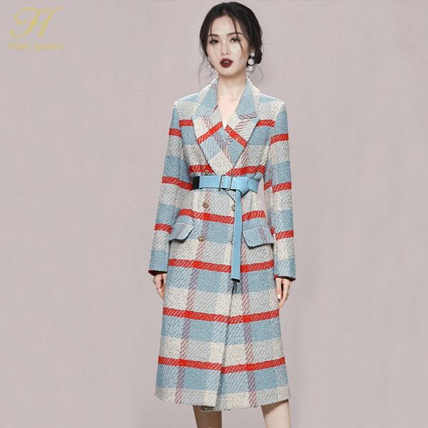 women's trench coats h han queen 2021 winter korean vintage long wool plaid fashion windbreaker french wteed coat woolen simple women, Tan;black
women's trench coats h han queen 2021 winter korean vintage long wool plaid fashion windbreaker french wteed coat woolen simple women, Tan;black