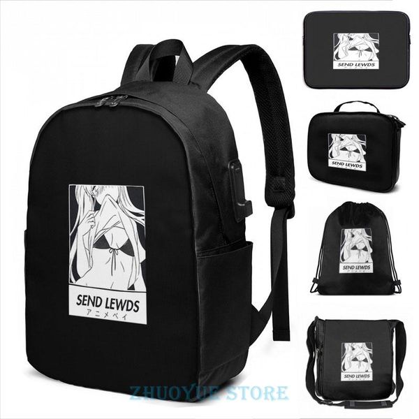 backpack funny graphic print send lewds usb charge men school bags women bag travel laptop
backpack funny graphic print send lewds usb charge men school bags women bag travel laptop