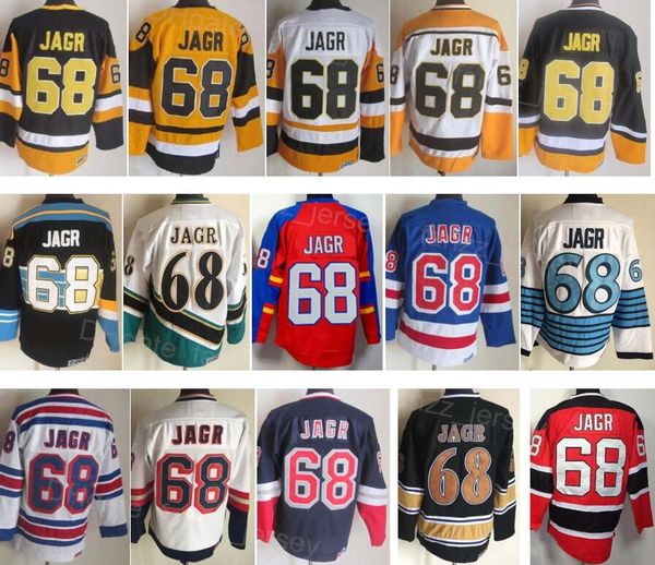men retro 68 jaromir jagr vintage ice hockey jersey black white blue yellow red home away breathable embroidery and sewing for sport fans qi, Black;red
men retro 68 jaromir jagr vintage ice hockey jersey black white blue yellow red home away breathable embroidery and sewing for sport fans qi, Black;red