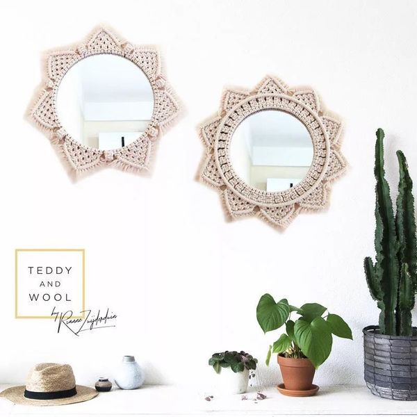 mirrors macrame tapestry wall hanging decorative mirror bohemia creative home art decorations boho decoration
mirrors macrame tapestry wall hanging decorative mirror bohemia creative home art decorations boho decoration