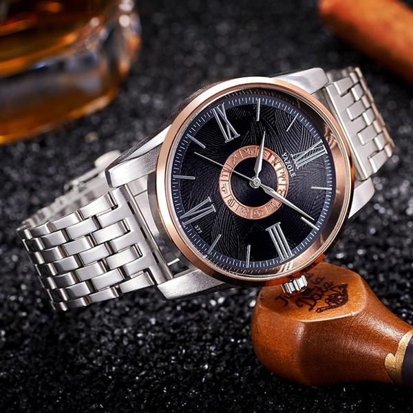 wristwatches yazole 377 brand fashion leisure waterproof quartz watch stainless steel strap men wristwatch for lovers gifts, Slivery;brown
wristwatches yazole 377 brand fashion leisure waterproof quartz watch stainless steel strap men wristwatch for lovers gifts, Slivery;brown