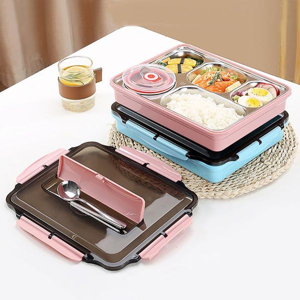 dinnerware sets 5 gird stainless steel insulated lunch box bento storage container for school office microwave heating
dinnerware sets 5 gird stainless steel insulated lunch box bento storage container for school office microwave heating