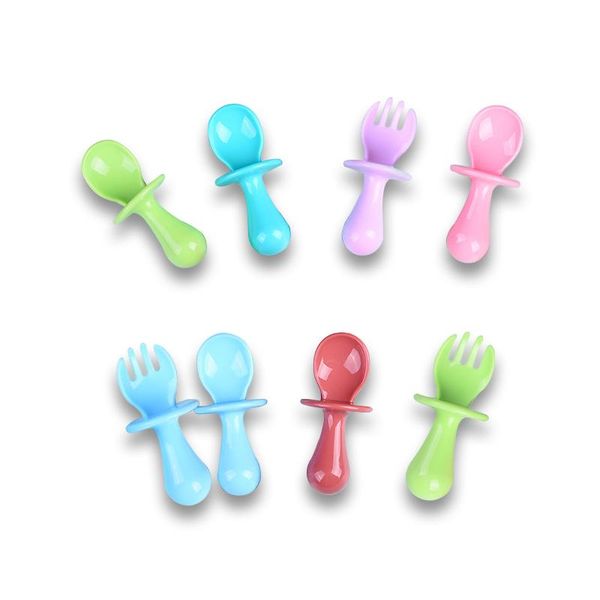 cups, dishes & utensils 2pcs/set baby learn feeding spoon+fork solid color food grade silicone non-slip kids tableware portable toddler trai
cups, dishes & utensils 2pcs/set baby learn feeding spoon+fork solid color food grade silicone non-slip kids tableware portable toddler trai