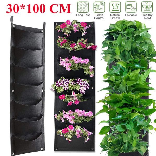 planters & pots 7 pocket vertical garden planter wall-mounted planting flower grow bag vegetable fruit living supplies
planters & pots 7 pocket vertical garden planter wall-mounted planting flower grow bag vegetable fruit living supplies