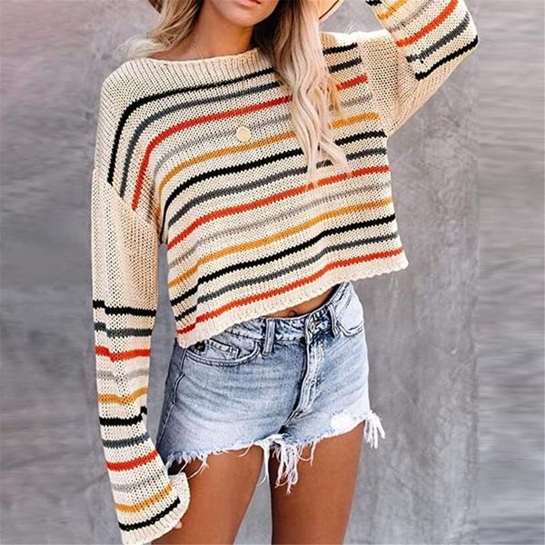 women's sweaters oversize stripe pullover for women o neck sweater loose long sleeve warm knit jumper female kniting blouse, White;black
women's sweaters oversize stripe pullover for women o neck sweater loose long sleeve warm knit jumper female kniting blouse, White;black