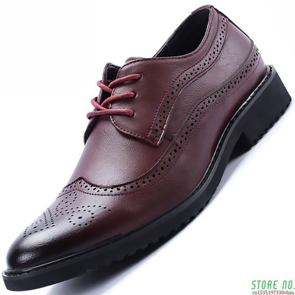 dress shoes 2021 genuine leather men formal brogue elegant classic business wedding social mens, Black
dress shoes 2021 genuine leather men formal brogue elegant classic business wedding social mens, Black