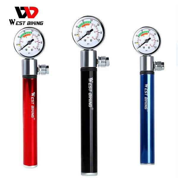 bike pumps west biking mini bicycle pump with pressure gauge 120 psi hand cycling presta and schrader ball road mtb tire
bike pumps west biking mini bicycle pump with pressure gauge 120 psi hand cycling presta and schrader ball road mtb tire