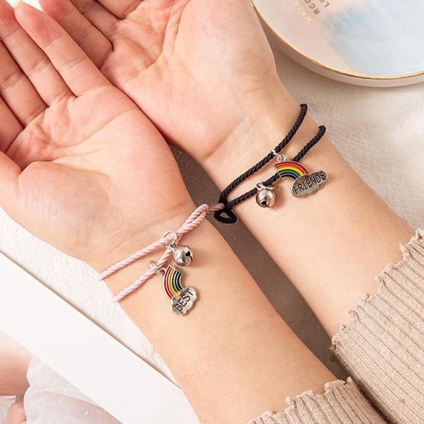 charm bracelets rainbow friends bracelet for women teens girls trendy sweet cute pired couple fashion jewelry, Golden;silver
charm bracelets rainbow friends bracelet for women teens girls trendy sweet cute pired couple fashion jewelry, Golden;silver