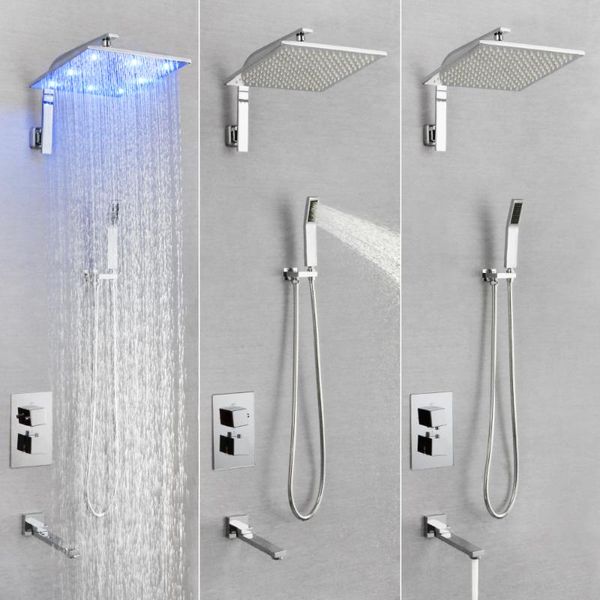brass chrome thermostatic shower lights faucets sets bathroom rainfall sk-7628
brass chrome thermostatic shower lights faucets sets bathroom rainfall sk-7628