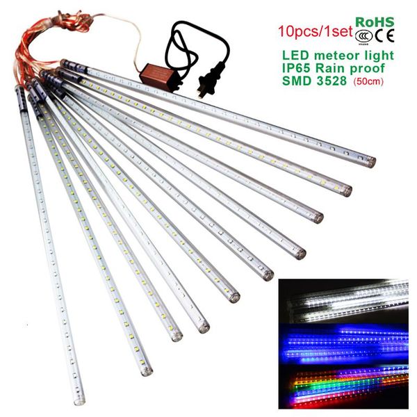 waterproof led christmas lights 10pcs/set smd3528 snowfall tube 50cm meteor rain light for decoration outdoor strings
waterproof led christmas lights 10pcs/set smd3528 snowfall tube 50cm meteor rain light for decoration outdoor strings
