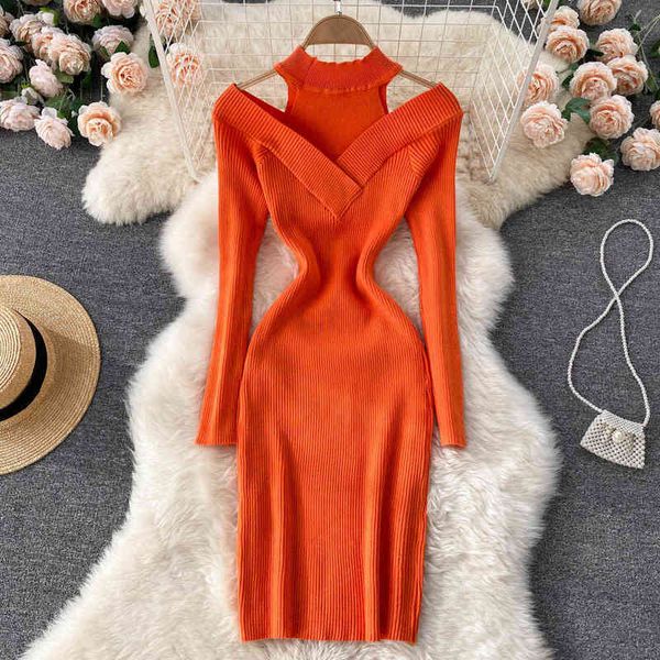 singreiny winter korean knit dress women fashion off shoulder long sleeve elastic slim dresses autumn bodycon sweater dress y1204, Black;gray
singreiny winter korean knit dress women fashion off shoulder long sleeve elastic slim dresses autumn bodycon sweater dress y1204, Black;gray