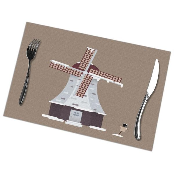 set of 6 cute snowday windmill placemats for dining table place mat in kitchen accessories cup wine mats & pads
set of 6 cute snowday windmill placemats for dining table place mat in kitchen accessories cup wine mats & pads