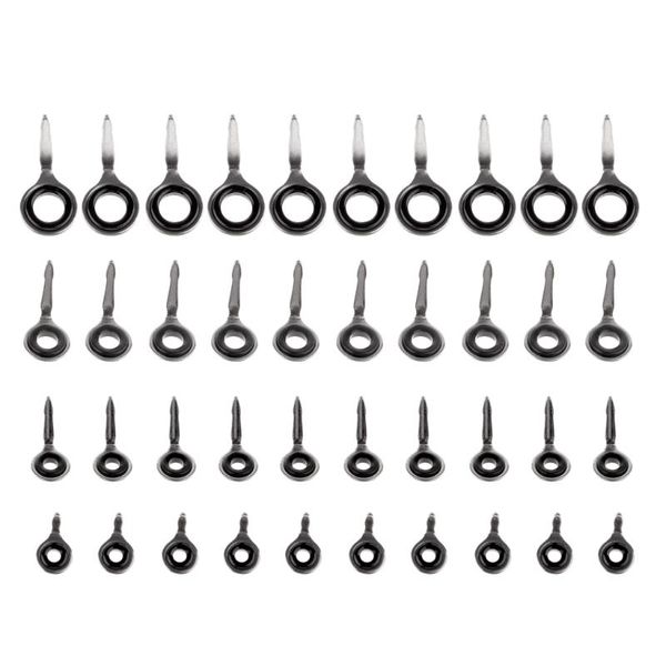 40pcs stainless steel & ceramic fishing rod guides set guide tips eyes ring for raft rock repair kit accessories boat rods
40pcs stainless steel & ceramic fishing rod guides set guide tips eyes ring for raft rock repair kit accessories boat rods