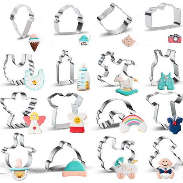 baby carriage hat nipple scarf metal cookie cutter cookware biscuit mold fondant cake tools baking mould diy moulds
baby carriage hat nipple scarf metal cookie cutter cookware biscuit mold fondant cake tools baking mould diy moulds
