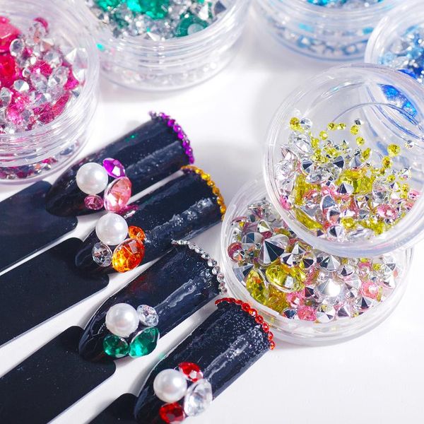 nail art decorations nails design colourful superior quality diamonds multi size pointback rhinestone for manicure 3d gel decor tips 1 box, Silver;gold
nail art decorations nails design colourful superior quality diamonds multi size pointback rhinestone for manicure 3d gel decor tips 1 box, Silver;gold