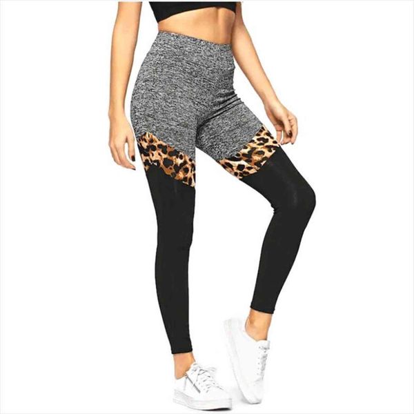 svokor leopard stitching women legging high waist stretch fitness pants autumn casual breathable femme, Black 
svokor leopard stitching women legging high waist stretch fitness pants autumn casual breathable femme, Black