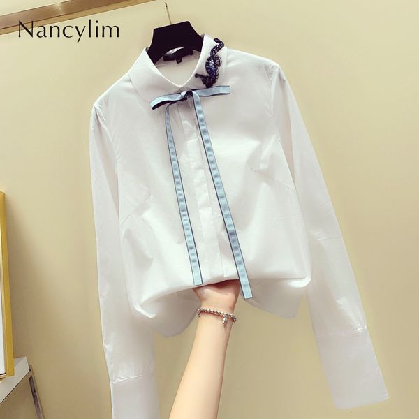 blouses white blouse for women loose temperament bow tie beaded turn colalr long sleeve shirt autumn femme blusas basic
blouses white blouse for women loose temperament bow tie beaded turn colalr long sleeve shirt autumn femme blusas basic